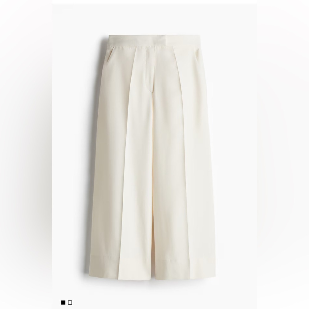 H&M Cream Wide Leg Women's Pants